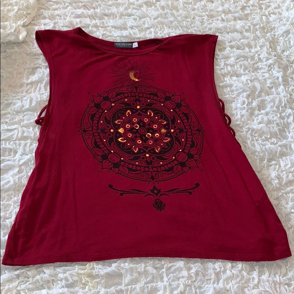 Maroon tank top
